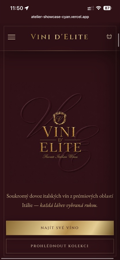 Vini d'Elite — mobil